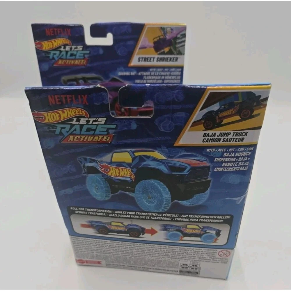 Hot Wheels Let's Race Activate! Street Shrieker Vehicle Baja Jump Truck Sauteur